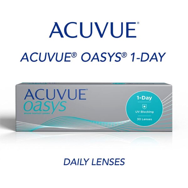 ACUVUE: Oasys 1-Day Daily Disposable Contact Lenses (Pack of 30) | From Johnson & Johnson