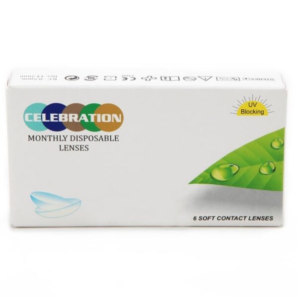 Celebration: Monthly Disposable Clear Contact Lens (6-Lens Lens Pack)