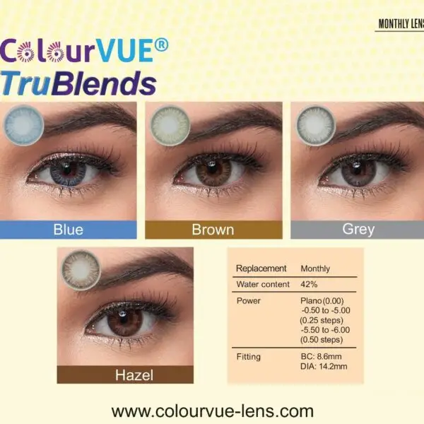 TruBlends HAZEL Colour Lenses ( 2 Lenses / Box ) – ColourVUE